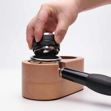 Load image into Gallery viewer, Wooden Coffee Tamper Station And Portafilter Holder
